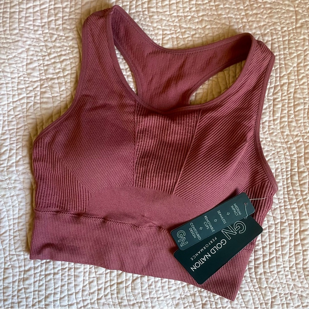 Mauve Pink Athletic Crop